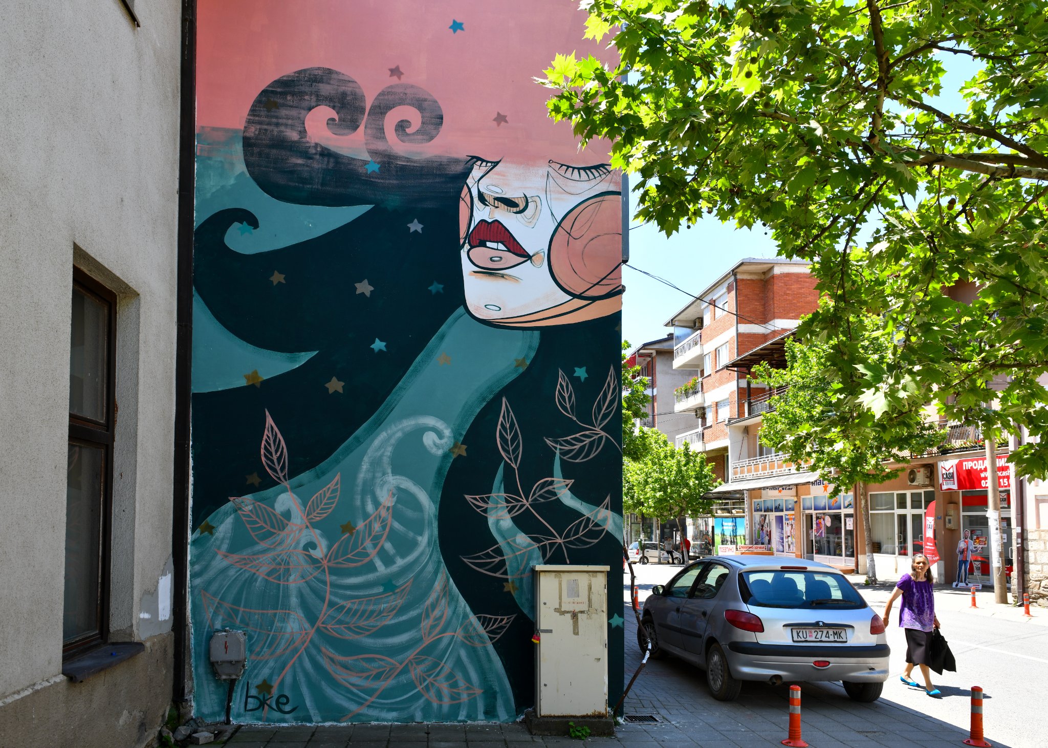 #EuropeDay mural in Kriva Palanka