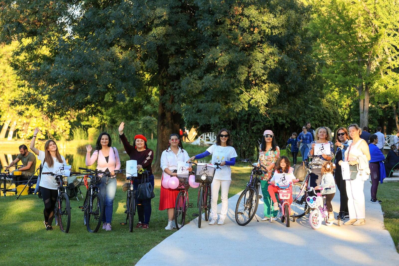 Fancy Women Bike Ride
