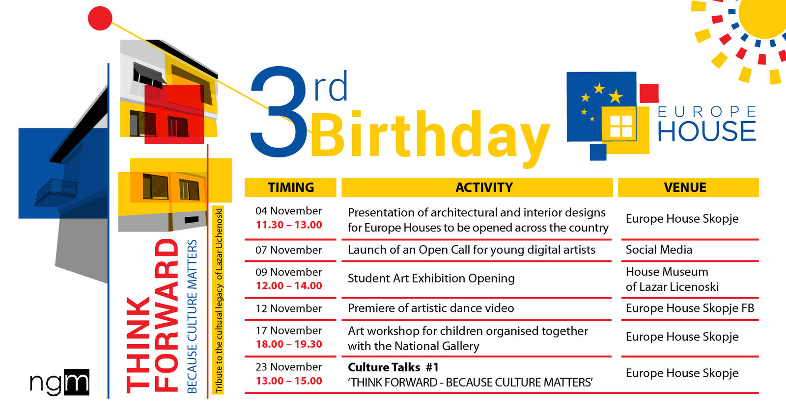 3rd Birthday Europe House Skopje