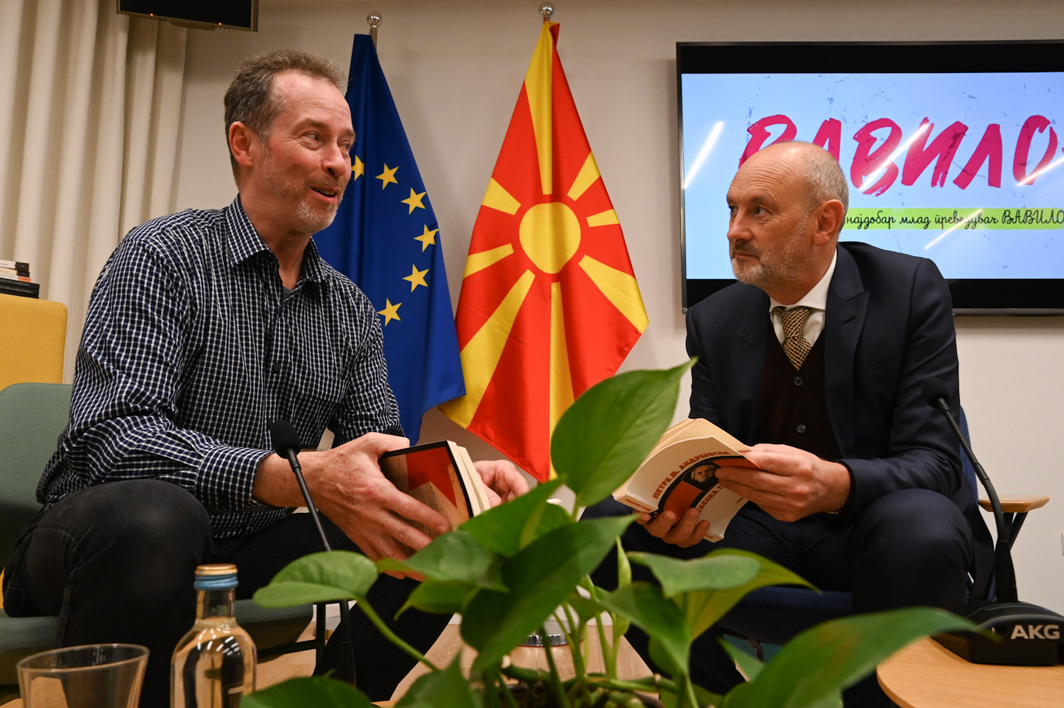 EU Ambassador David Geer meeting with translator Will Firth