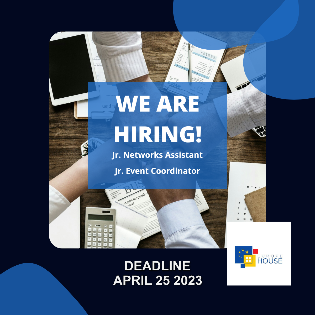 Junior Events coordinator and Junior Networks Assistant for the new Europe House Veles