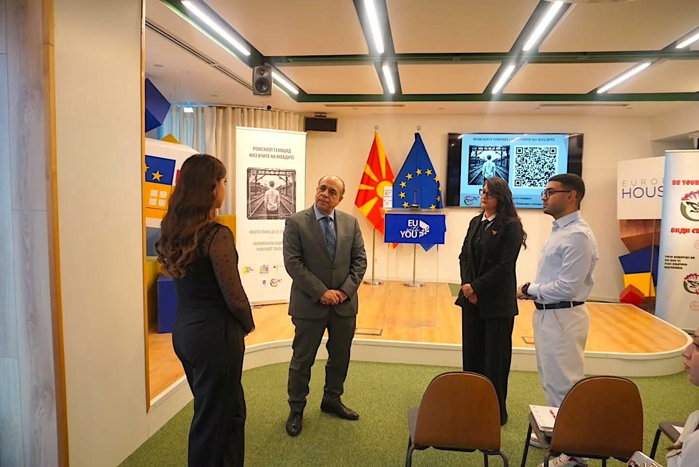 Europe House Скопје во организација на Регионалната Ромска Образовна Младинска Асоцијација – РРОМА го одбележaa Меѓународниот ден на сеќавање на жртвите на Холокаустот