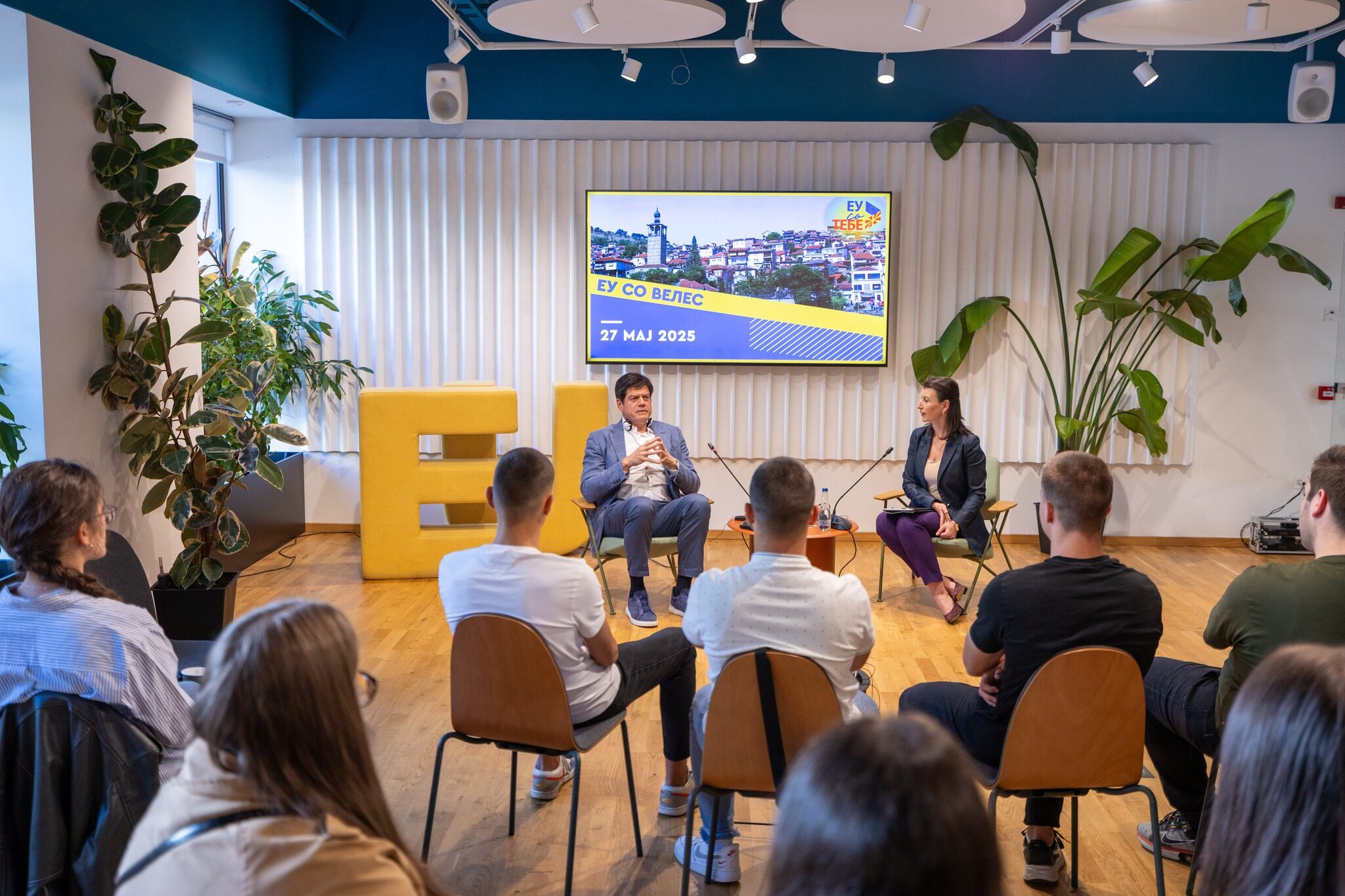 Гласот на младите одекна во Europe House Велес – Средба со амбасадорот на ЕУ